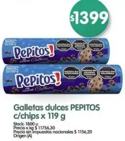 Supermercados Buenos Días Gpepitos galletas dulces c/chips oferta