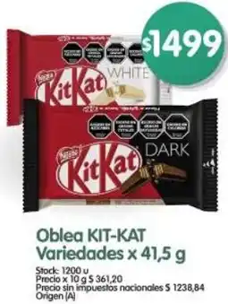 Supermercados Buenos Días Kit-kat oblea variedades oferta