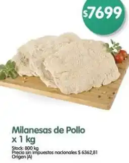 Supermercados Buenos Días Milanesas de pollo oferta