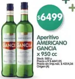 Supermercados Buenos Días Americano gancia aperitivo oferta