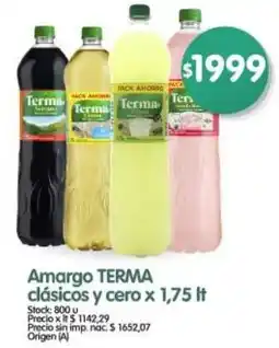 Supermercados Buenos Días Terma amargo clásicos y cero oferta