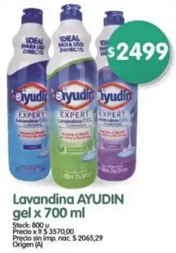 Supermercados Buenos Días Ayudín lavandina gel oferta