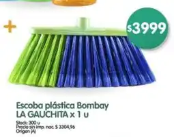 Supermercados Buenos Días La gauchita escoba plástica bombay oferta