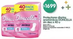 Supermercados Buenos Días Doncella protectores diarios anatómicos sin deo oferta