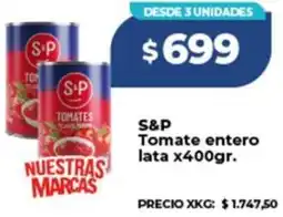 Supermayorista Vital S&P tomate entero lata oferta