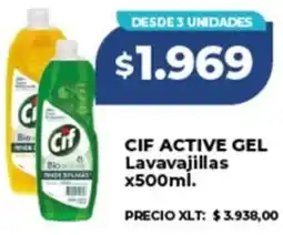 Supermayorista Vital Cif active gel lavavajillas oferta