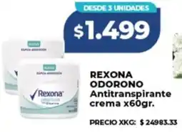 Supermayorista Vital Rexona odorono antitranspirante crema oferta