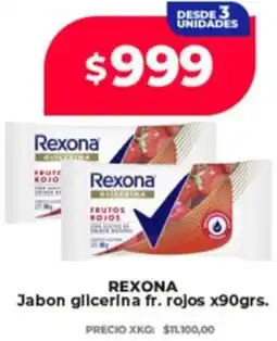 Supermayorista Vital Rexona jabon glicerina fr. rojos oferta