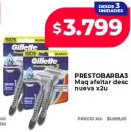 Supermayorista Vital Gillette prestobarba3 maq afeltar desc nueva oferta
