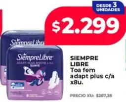 Supermayorista Vital Siempre libre toa fem adapt plus c/a oferta