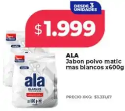 Supermayorista Vital Ala jabon polvo matic mas blancos oferta