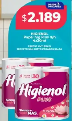 Supermayorista Vital Higienol papel hig plus d/h oferta