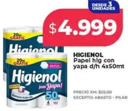Supermayorista Vital Higienol papel hig con yapa d/h oferta