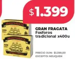 Supermayorista Vital Gran fragata fosforos tradicional oferta