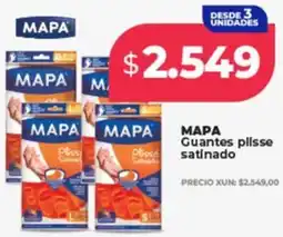 Supermayorista Vital Mapa guantes plisse satinado oferta