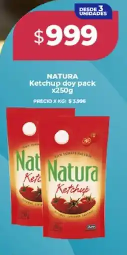 Supermayorista Vital Natura ketchup oferta