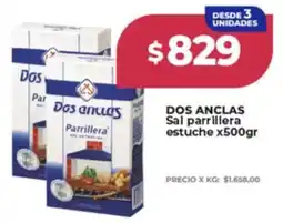 Supermayorista Vital Dos Anclas sal parrillera estuche oferta