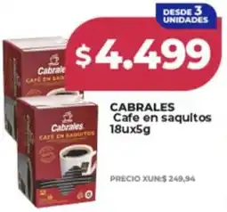 Supermayorista Vital Cabrales cafe en saquitos oferta
