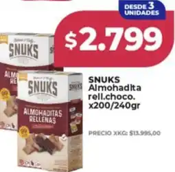 Supermayorista Vital Snuks almohadita rell.choco. oferta