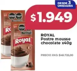 Supermayorista Vital Royal postre mousse chocolate oferta