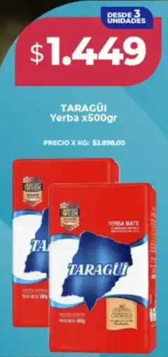 Supermayorista Vital Taragüi yerba oferta
