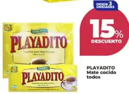 Supermayorista Vital Playadito mate cocido todos oferta