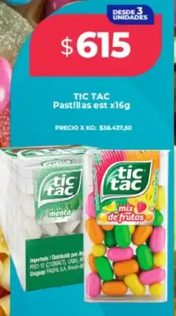Supermayorista Vital Tic tac pastillas est oferta