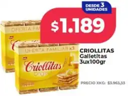 Supermayorista Vital Criollitas galletitas oferta