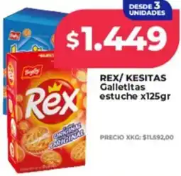 Supermayorista Vital Rex/ kesitas galletitas estuche oferta