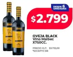 Supermayorista Vital Oveja black vino malbec oferta