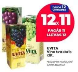 Supermayorista Vital Uvita vino tetrabrik oferta