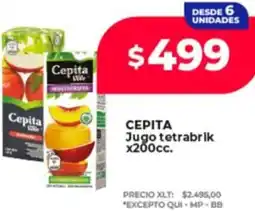Supermayorista Vital Cepita jugo tetrabrik oferta