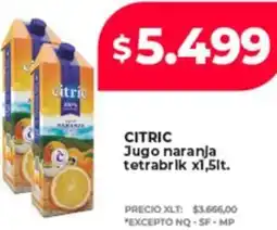 Supermayorista Vital Citric jugo naranja tetrabrik oferta
