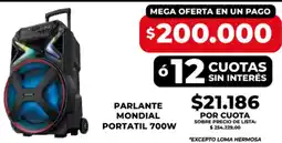 Supermayorista Vital Parlante mondial portatil oferta