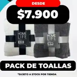 Supermayorista Vital Home life pack de toallas oferta