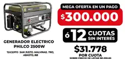 Supermayorista Vital Philco generador electrico oferta