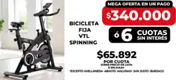 Supermayorista Vital Bicicleta fija vtl spinning oferta