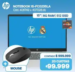 Naldo Lombardi Hp notebook 15-FC0235LA oferta