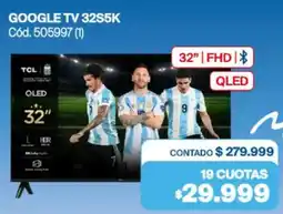 Naldo Lombardi Tcl google tv 32" oferta