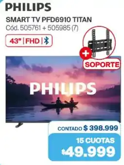 Naldo Lombardi Philips smart tv 43" oferta