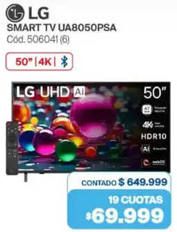 Naldo Lombardi Lg smart tv 50" oferta
