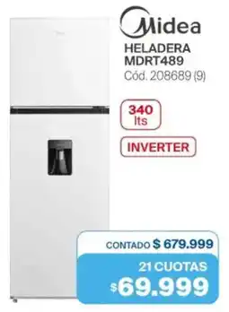 Naldo Lombardi Midea heladera MDRT489 oferta