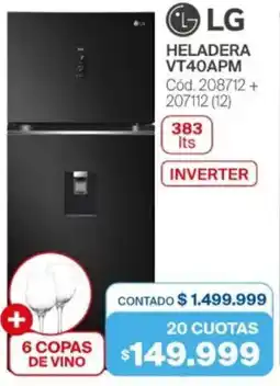 Naldo Lombardi Lg heladera VT40APM oferta