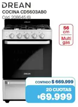 Naldo Lombardi Drean cocina CD5603ABO oferta