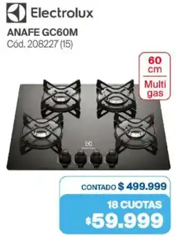 Naldo Lombardi Electrolux anafe GC60M oferta