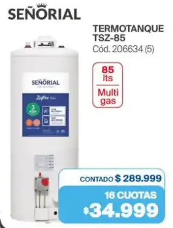 Señorial termotanque TSZ-85