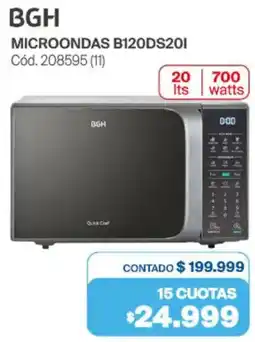 Naldo Lombardi Bgh microondas B120DS201 oferta