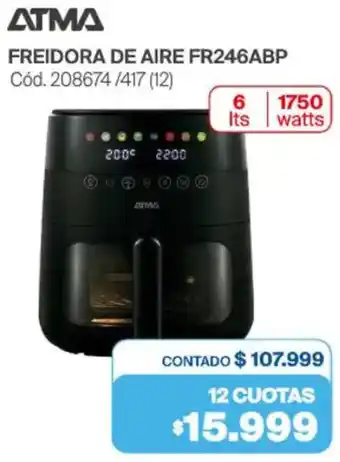 Atma freidora de aire FR246ABP