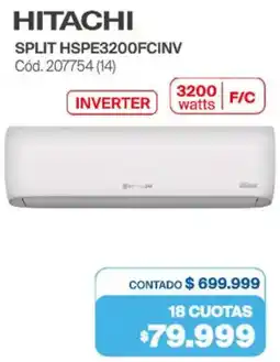 Naldo Lombardi Hitachi split HSPE3200FCINV oferta