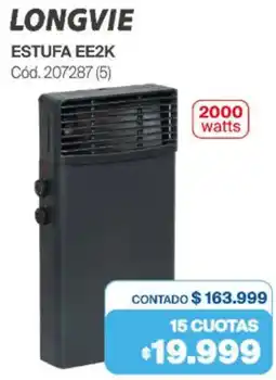 Naldo Lombardi Longvie estufa EE2K oferta